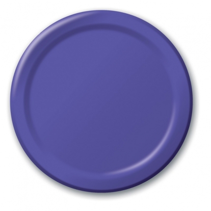 Šķīvīši, violeti (8 gab/22 cm)